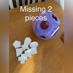 Tupperware Ball Shape Sorter Shape-O Toy purple and pink​​